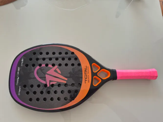 Raquete Beach Tennis Carbono 12k Total Pro Sunset + Capa