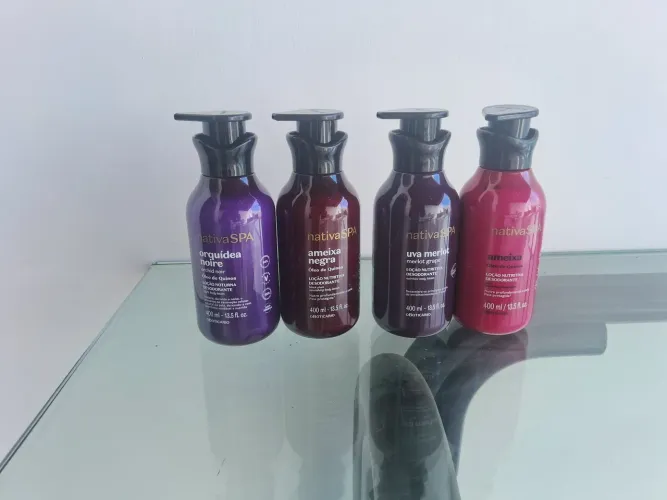 Hidratantes Nativa SPA diversos outros Boticário