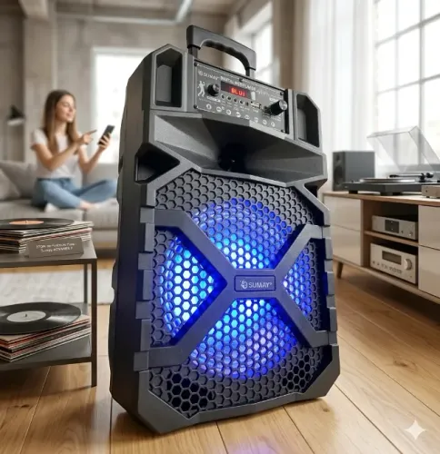 Caixa de Som Portátil Amplificada Sumay Sm-Cap46 Advance II 270W Bivolt
