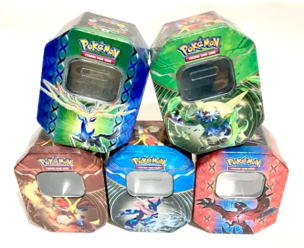 Lote de Latas de cards Pokemon