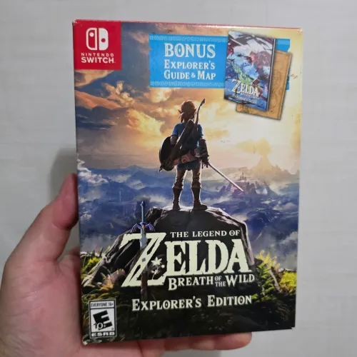 Jogo Zelda Breath Of The Wild Explorer Guide Mapa Nintendo Switch
