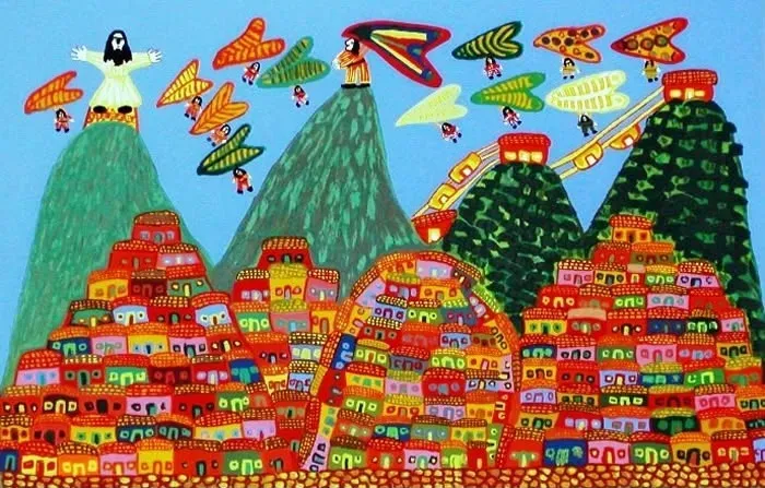Linda serigrafia de Antônio Poteiro medindo 70 x 1,00 Rio de Janeiro