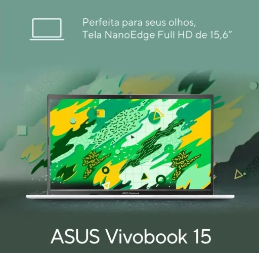Notebook Asus vivobook 15 M1502YA-NJ611- RYZEN 7 / 8 GB ram(expansível) / 512gb
