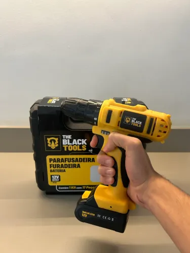 Parafusadeira Sem fio The Black Tools com maleta 