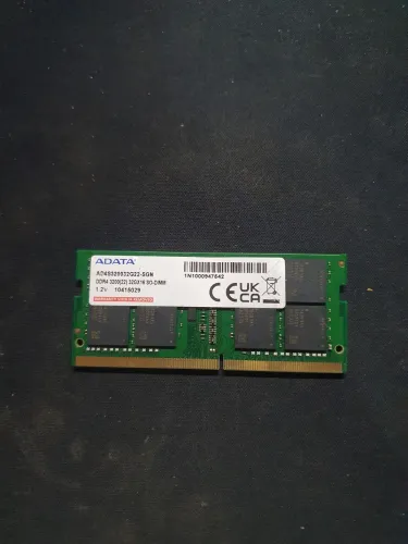 Memória ADATA 32GB DDR4 3200MHz Notebook SODIMM R$899,99 Frete Grátis Para Todo Brasil