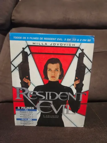 Coleção Resident Evil 1 ao 5 Blu ray