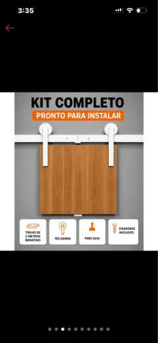 Kit porta de correr