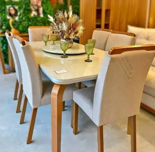 MESA LONDRINA 6 CADEIRAS 180X90 EM PROMOÇÃO