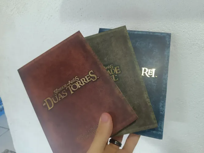 Box DVDs senhor dos anéis edição especial