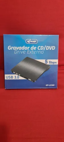 Drive Externo Gravador/Leitor de CD e DVD