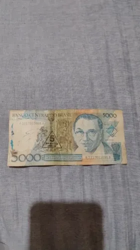 "Cédula Antiga 5000 Cruzados Portinari".