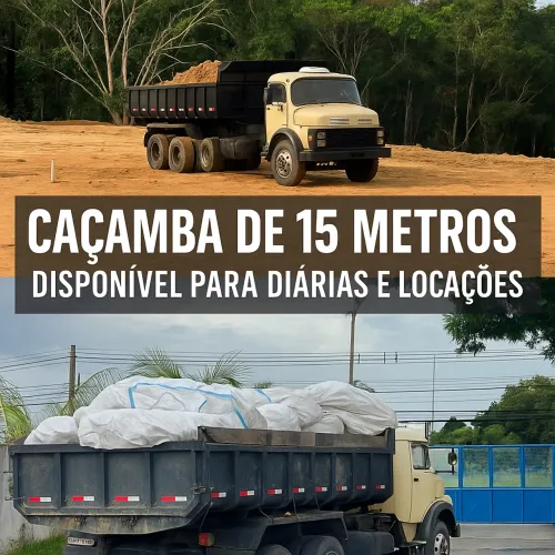 Caçamba para retirada de entulho 