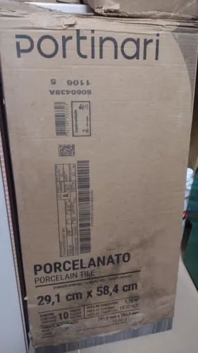Piso Porcelanato Portinari Travertino Way Nat Retificado - 29,1 x 58,4