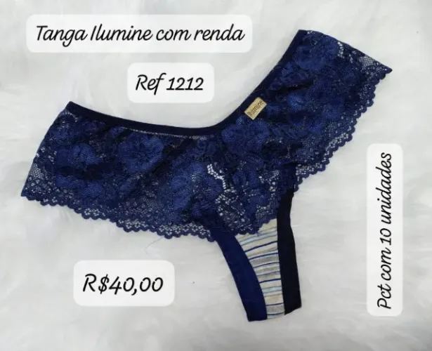 TANGAS MICROFIBRA COM UMA RENDA NO CÓS PREÇOPARA REVENDA