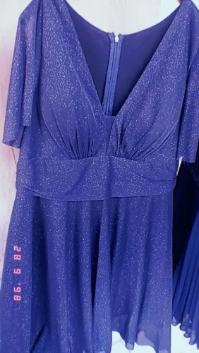 Vestido de festa na cor azul