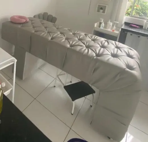 Kit estética maca, cadeira e escada