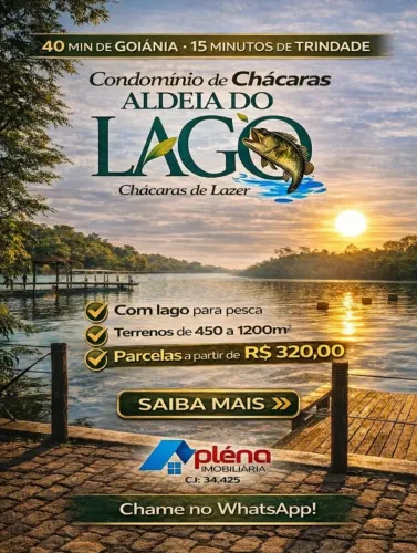 mine chácara em condomínio clube perto de Goiânia