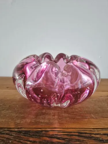 Centro De Mesa De Murano Rosa- Labone