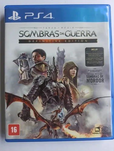 Terra Média Sombras da Guerra Definitive Edition PS 4