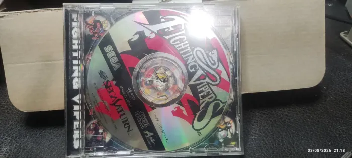 Fighting Vipers Sega Saturn Original Japonês - Caixa + Disco + Encarte Traseiro