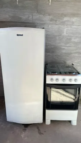 KIT GELADEIRA E FOGÃO 870$ FUNCIONANDO PERFEITAMENTE FAÇO ENTREGA