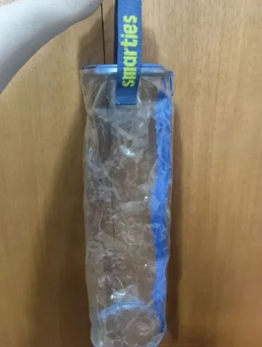 bag pequena de plástico com zíper e alça