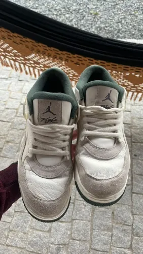 Tênis Nike Air Jordan 4 RM Masculino Bege/Verde