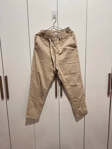 Calça bege clochard 38