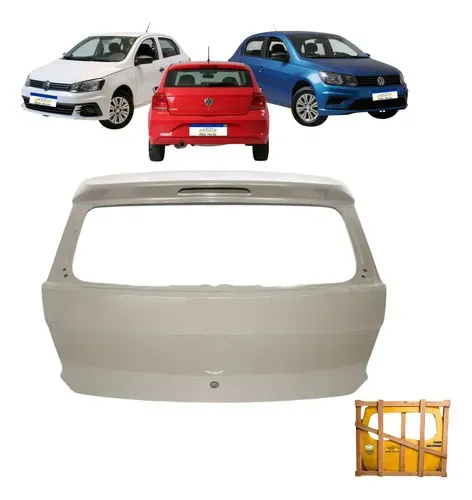 Tampa Porta Malas Vw Gol G7 G8 2017 18 19 20 21 22 2023 Cinza Para Pintura
