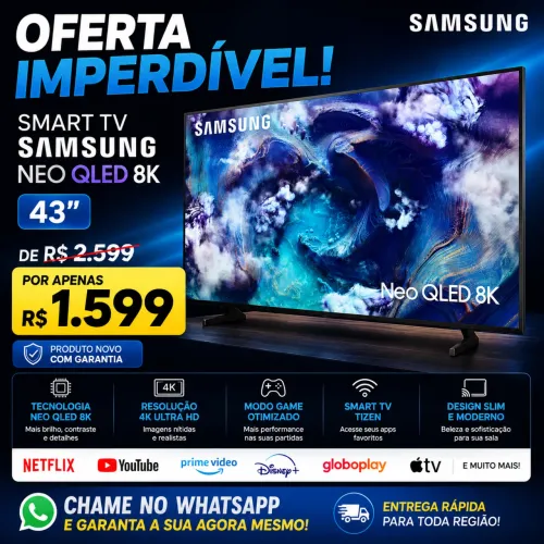 Smart TV Samsung 43 Vision AI QLED 4K