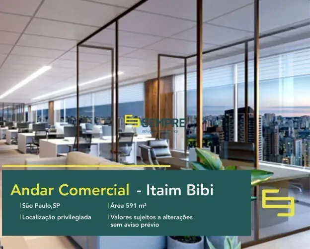 Andar comercial para alugar no Union Faria Lima SP - Itaim Bibi