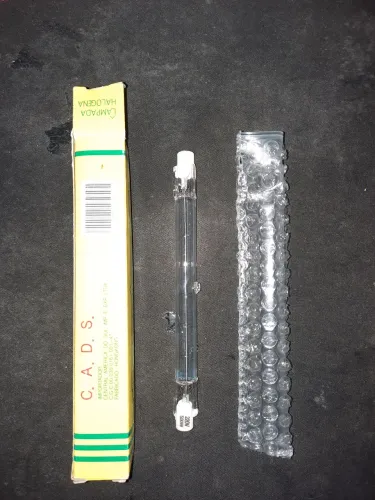 Kit 5 Lâmpadas Hologenas palito R7s 500w 220v