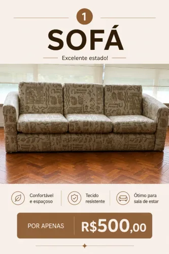 Sofá 3 Lugares