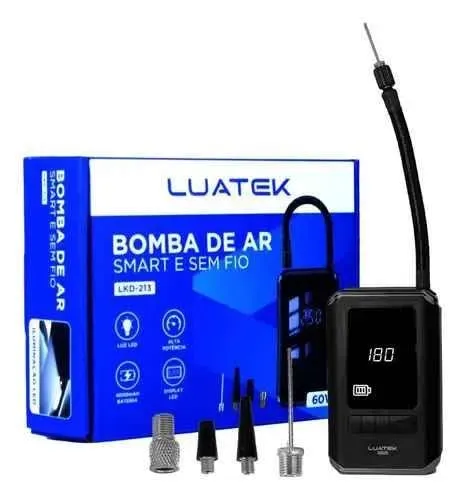 Bomba De Ar Portátil Para Bike Moto Bateria 4000mah S/fio
