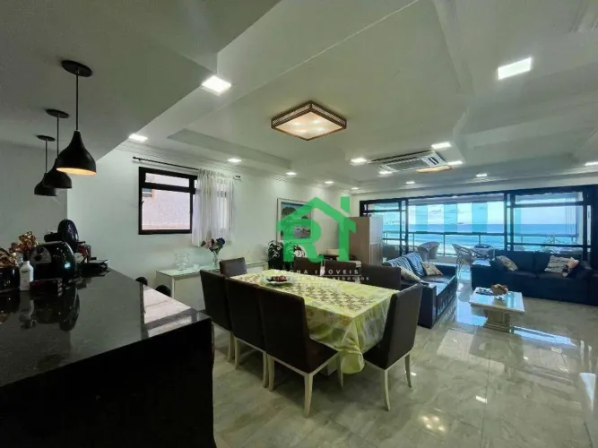 Apartamento Frente Mar, 4 Suítes, 2 vagas, Lazer, Jardim Astúrias, Guarujá.