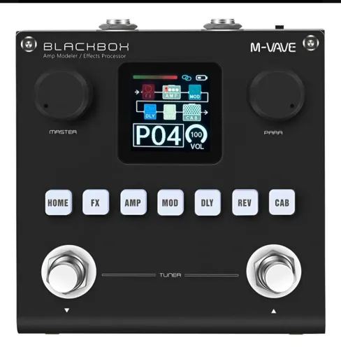 Pedal Multiefeitos M-Vave Blackbox Digital Para Guitarra Com Bluetooth