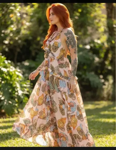 Vestido FARM Festa da Concha Original Novo Com Etiqueta