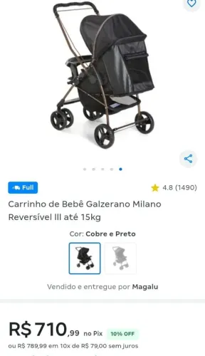 Vende-se carrinho de bebê