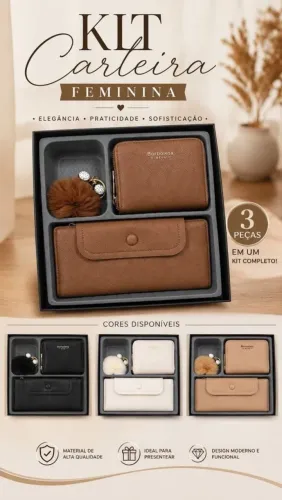 Kit Carteira feminina