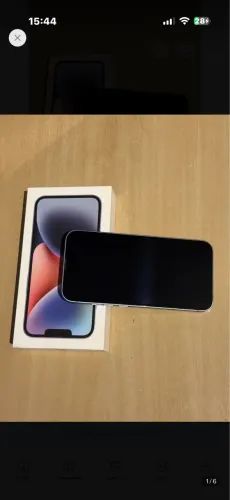IPHONE 14 semi novo, nota fiscal e caixa