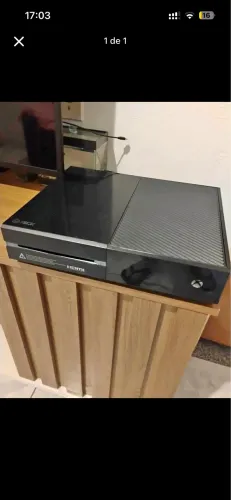 Xbox One preto + 1 controle original + todos os cabos de conexão