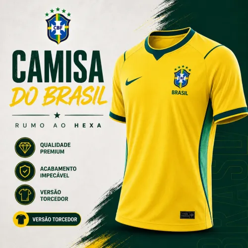 Camisa do Brasil versão torcedor