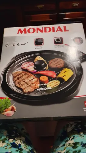 Grill smart usei 2vezes próprio para pizza hambúrguer bifes de carne lombinho