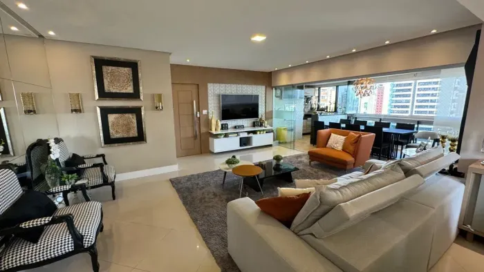 Nimes Residence apto à venda, dispõe de 180m, 04 suítes, 02 vagas, localizado no bairro do