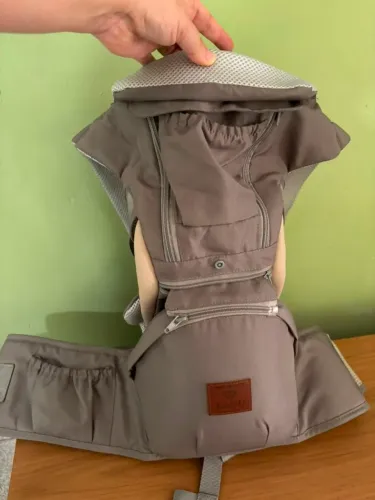 Canguro ergométrico bebê matenity Landa, cinza.