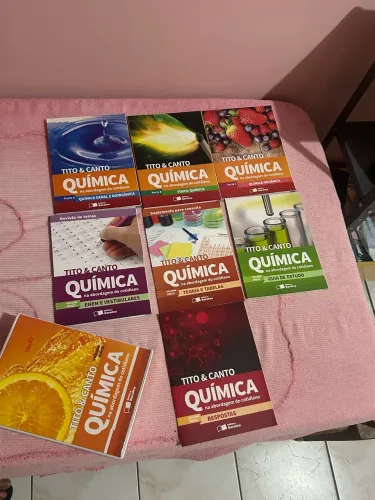Livros Conjunto Química de Tito e Canto