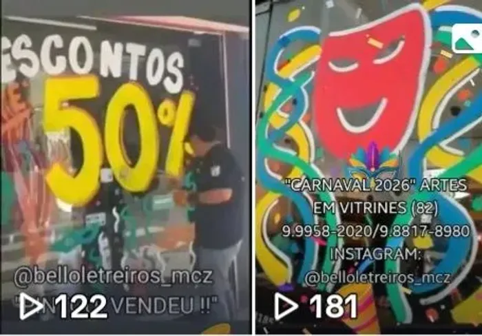 ARTE LETREIROS EM VITRINES & PINTURAS EM GERAL