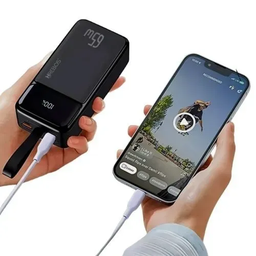 Power Bank 65W Hrebos 20000mAh Turbo PD - Carrega Notebook e iPhone