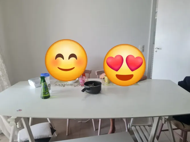 Mesa de Jantar ToksTok + Ikea, 2mt × 1mt Para 6- 8 Pessoas