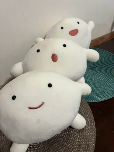 3 Bichinhos de pelúcia Warawara do filme O Menino e a Garça da Studio Ghibli